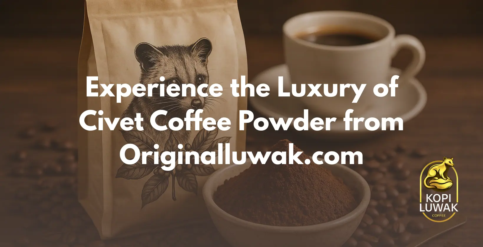 Discover the exquisite taste of Civet Coffee Powder at Originalluwak.com. Indulge in luxury with every sip and elevate your coffee experience today!
