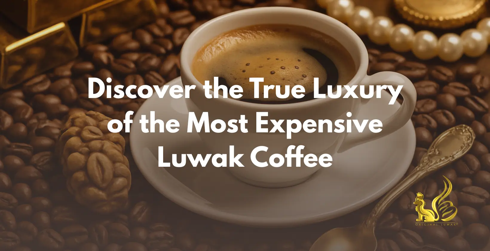 Luxurious Luwak coffee beans showcased, highlighting the unique process behind the world's most expensive coffee.